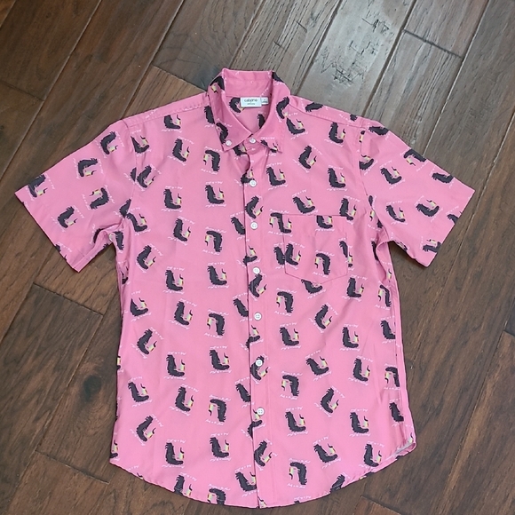 Cabana by Crown & Ivy Pink "Business in the Front, Party in the Back" size Small - Picture 1 of 7